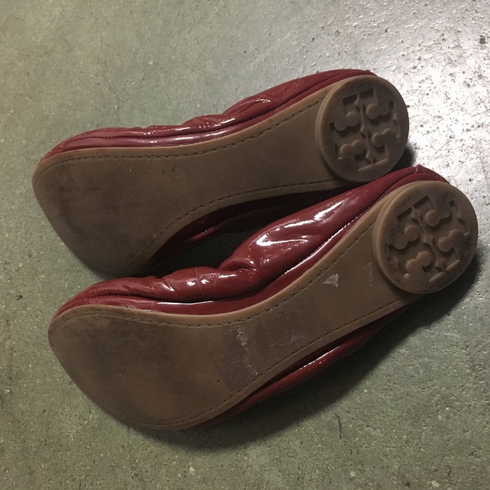 Tory Burch Red Flats Shoe Size 8.5 - Picture 3 of 7